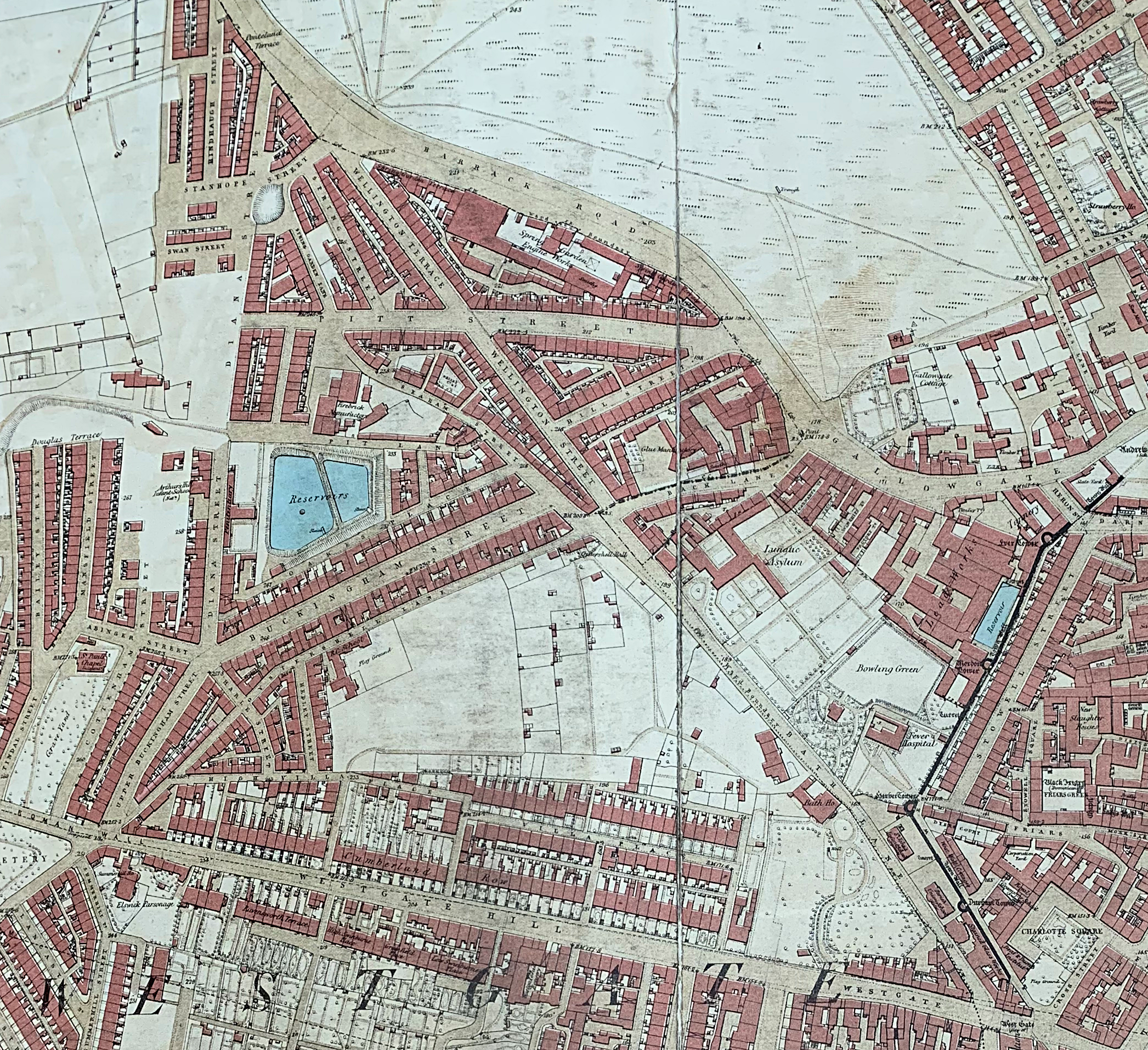 Map Research Fun With Historical Maps Of Newcastle   OsMap1861 